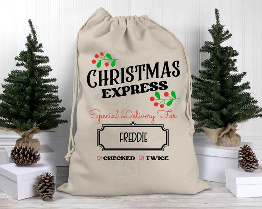 Christmas Express Special Delivery Santa Sack