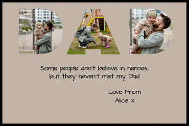 Dad Photo Upload Framed Print