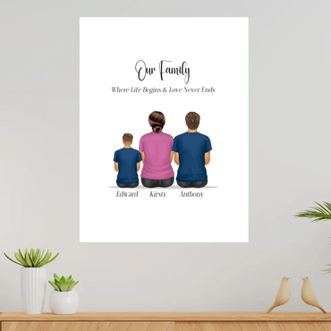 Our Family Personalised Canvas Print