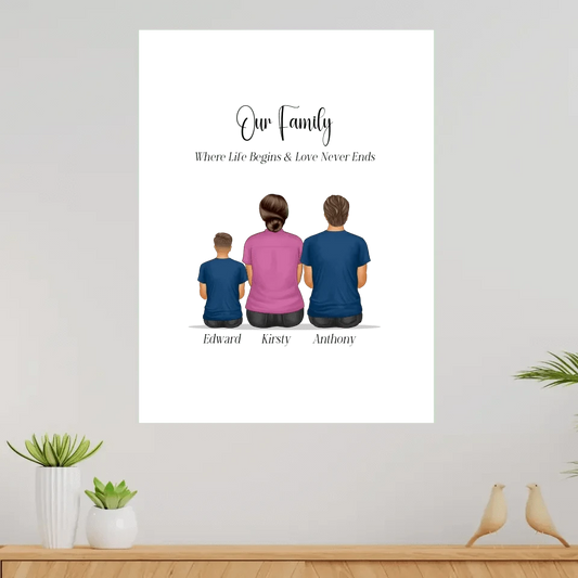 Our Family Personalised Canvas Print