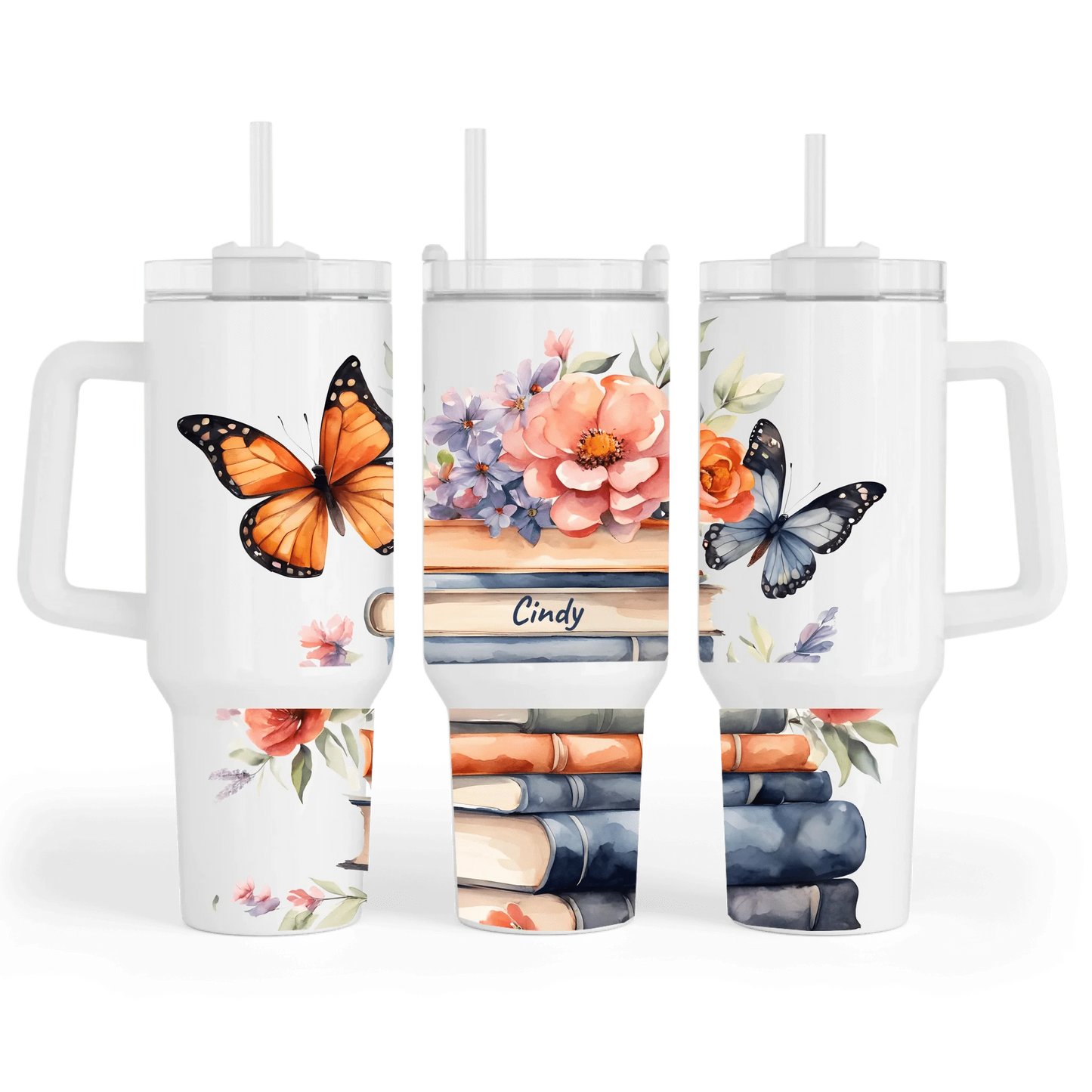 Personalised Book Butterfly 40oz Maxi Cup