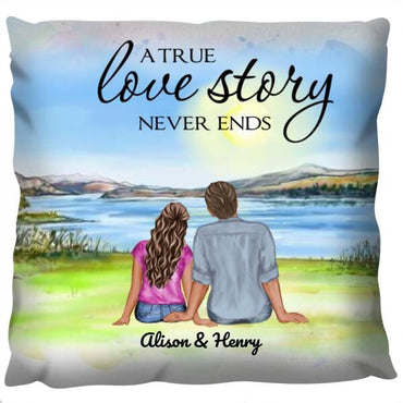 A True Love Story Never Ends Cushion