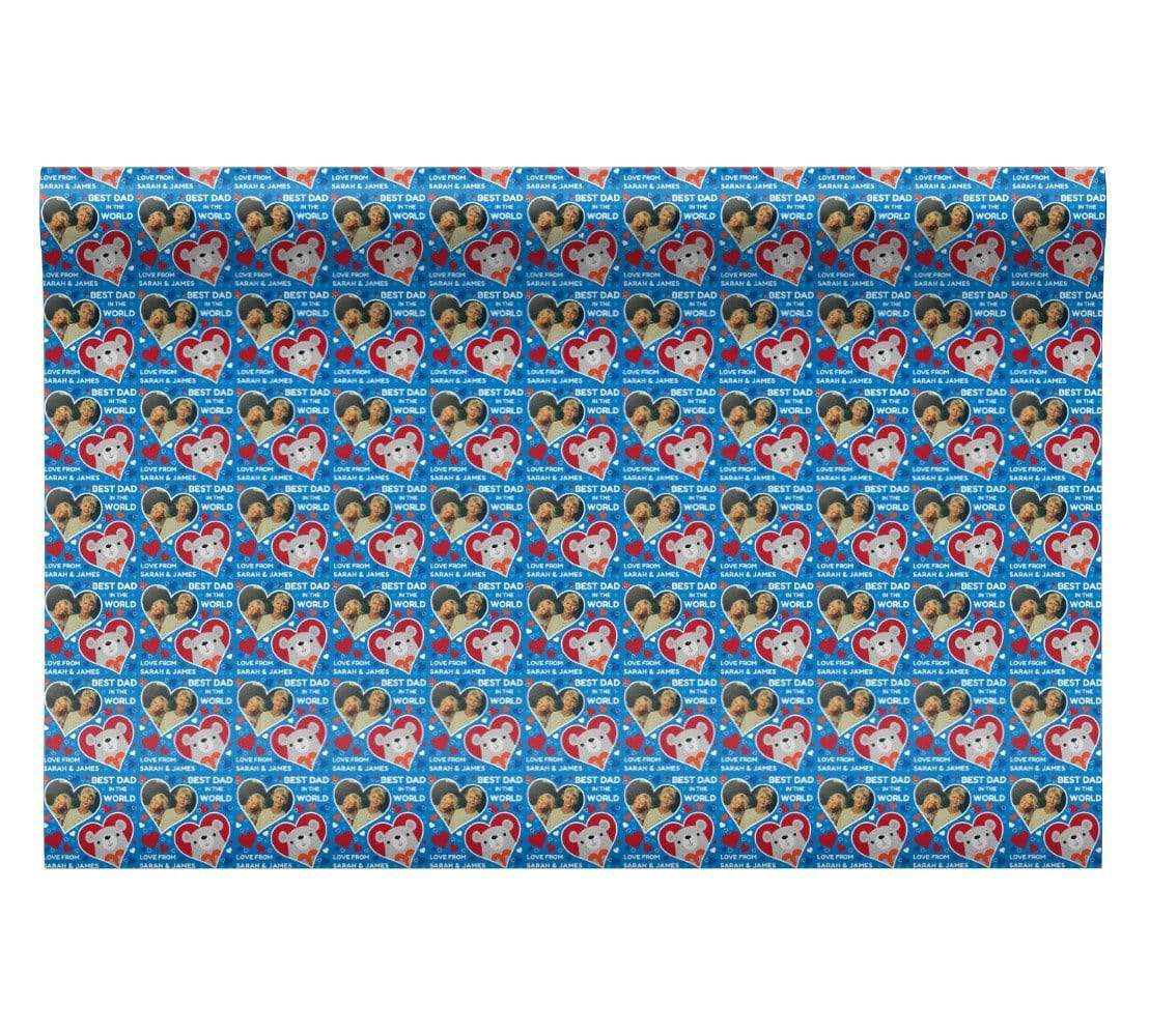 Best Dad In The World Personalised Wrapping Paper