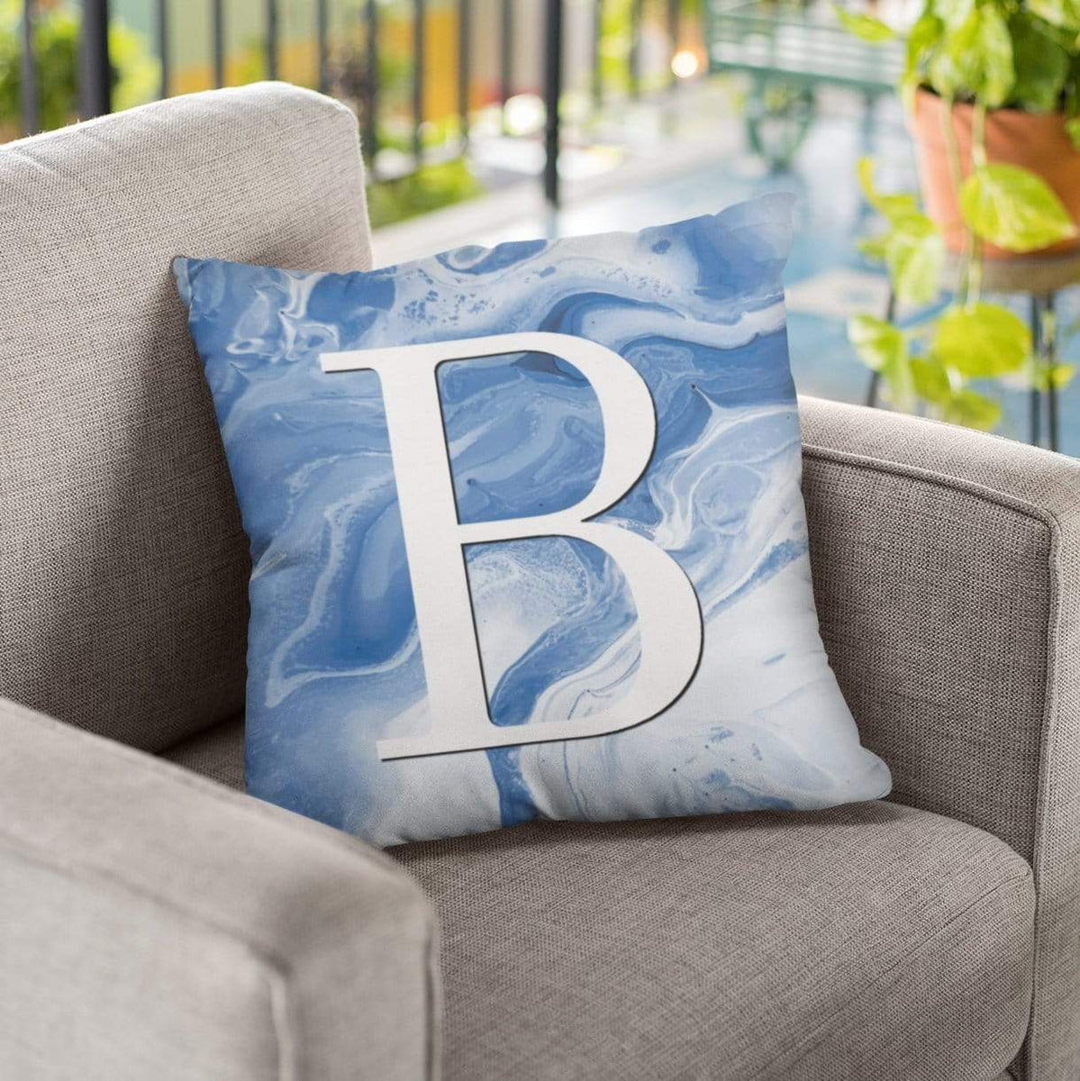 Monogram cushion best sale