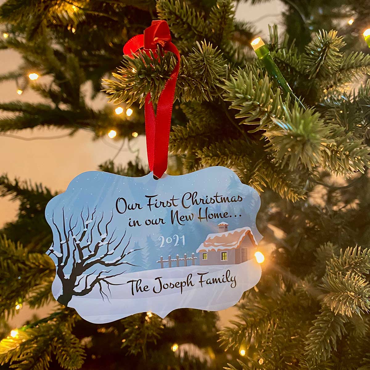 First Christmas In Our New Home Christmas Ornament