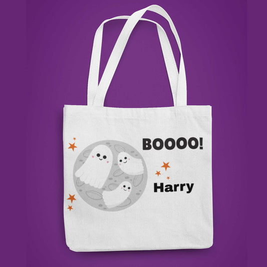 Ghost Halloween Trick or Treat Tote Bag