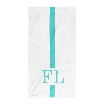 Initial Stripe Personalised Towel