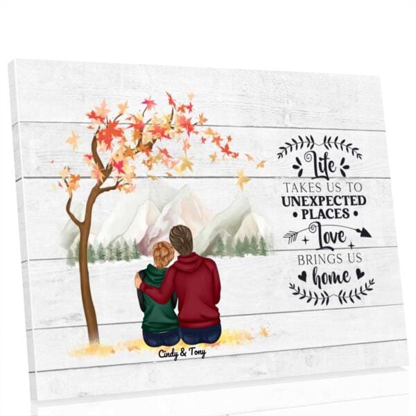 Life Takes Us To Unexpected Places Canvas