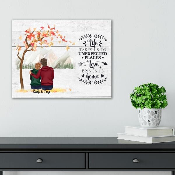 Life Takes Us To Unexpected Places Canvas