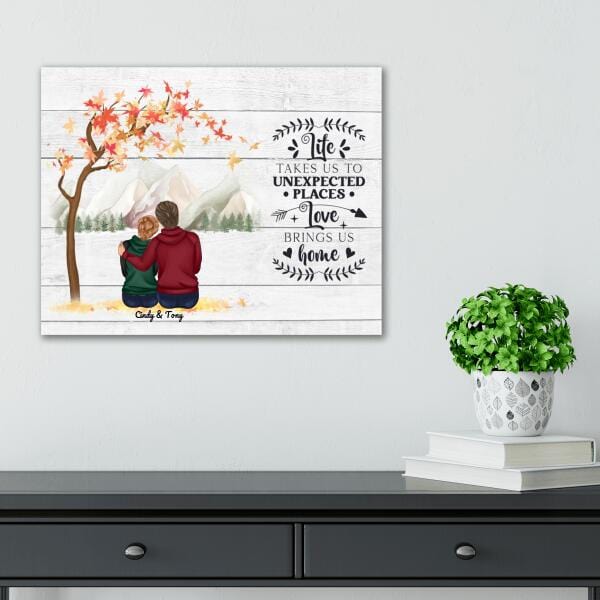 Life Takes Us To Unexpected Places Canvas