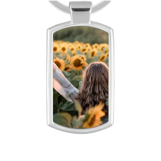 Metal Photo Upload Keyring