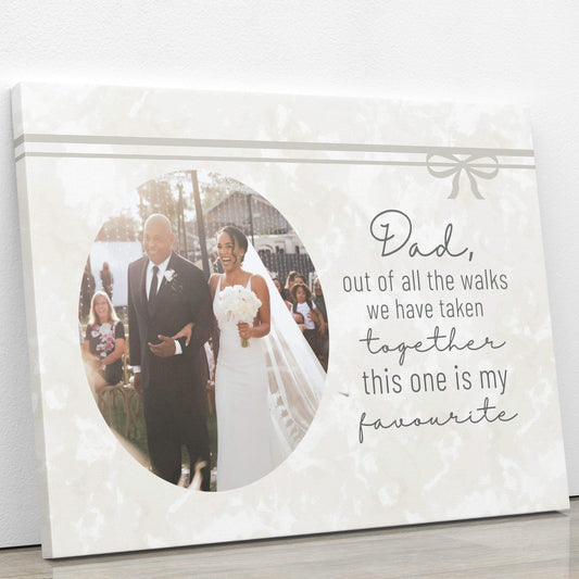 My Favourite Walk Personalised Canvas Print
