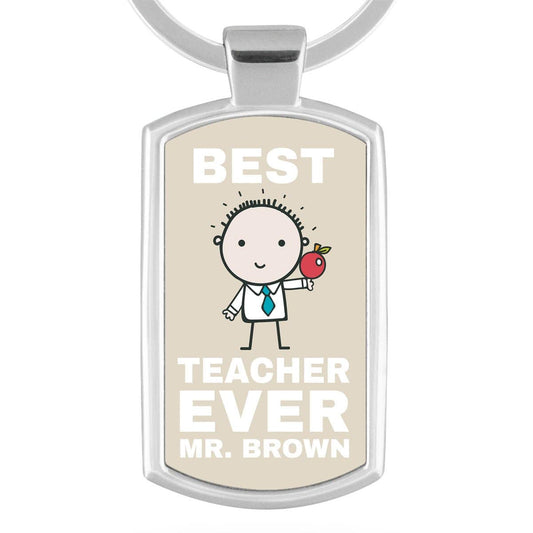 Personalised Best Teacher Ever Keyring