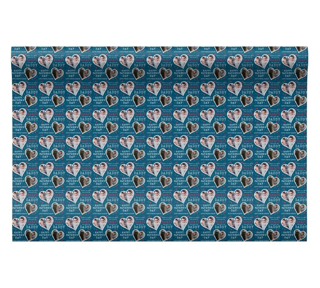 Personalised Girl That Stole My Heart Father's Day Wrapping Paper