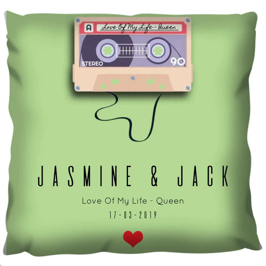 Personalised Mix Tape Cushion