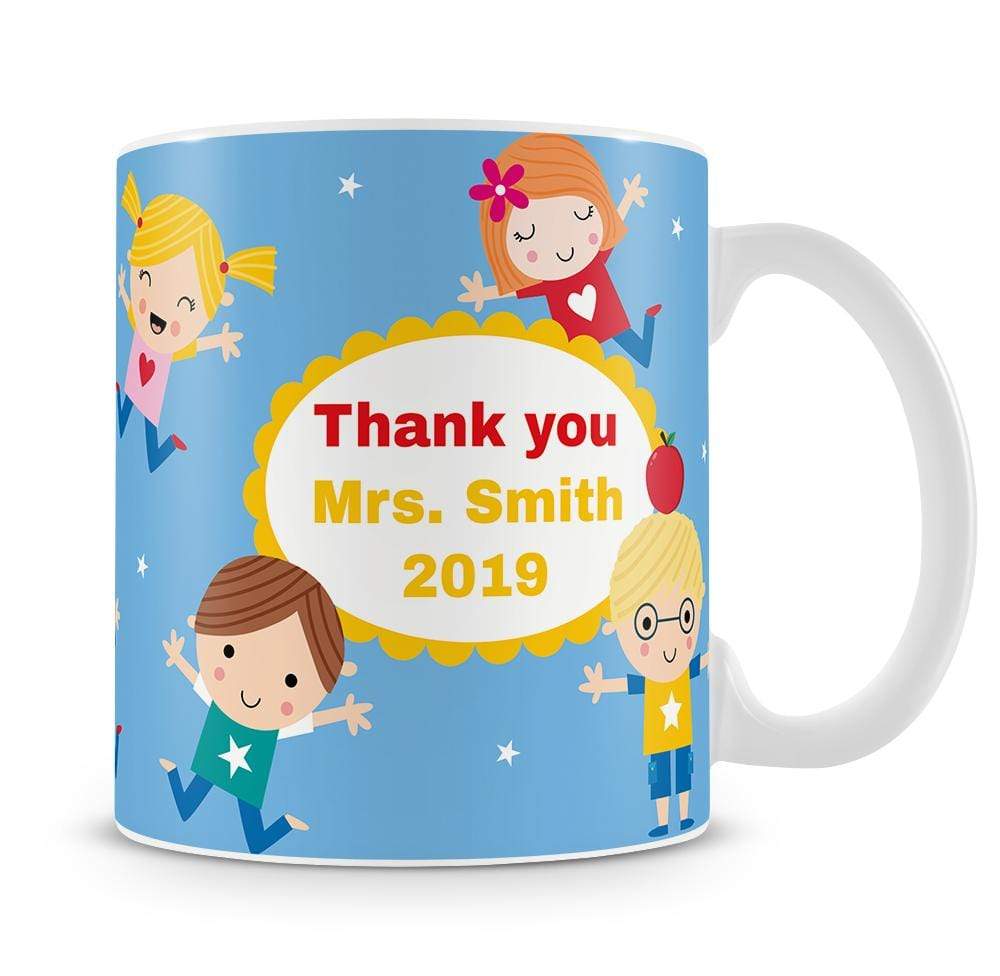 Personalised Star Thank You Teacher Mug
