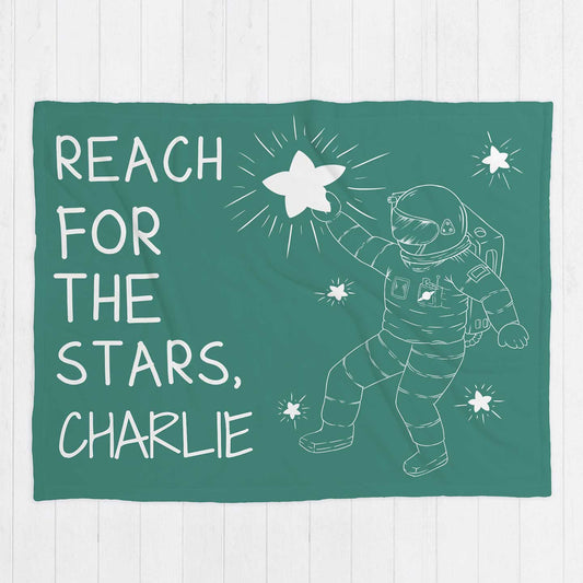 Reach For The Stars Personalised Kids Blanket