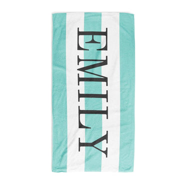 Striped Personalised Towel