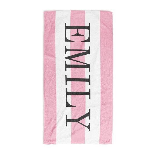 Striped Personalised Towel