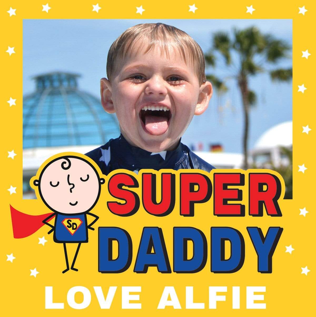 Super Daddy Personalised Wrapping Paper