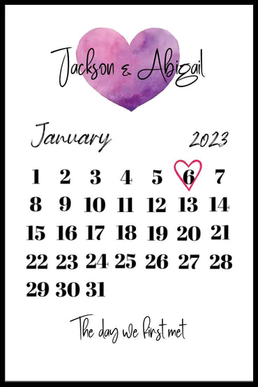 The Day We First... Framed Print