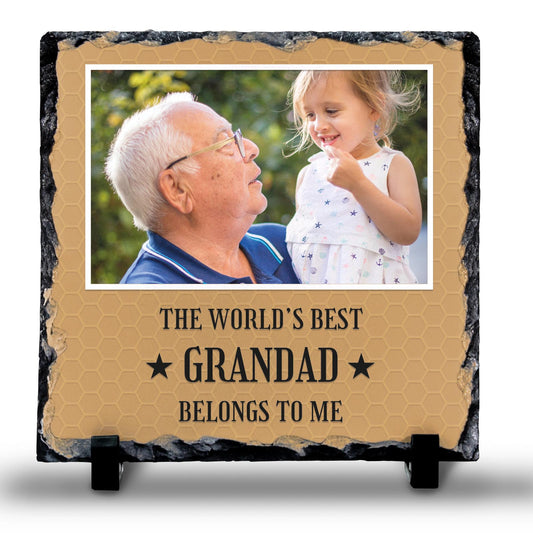 The Worlds Best Belongs to Me Photo Rock Slate