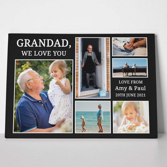 We Love You Photo Collage Canvas Print