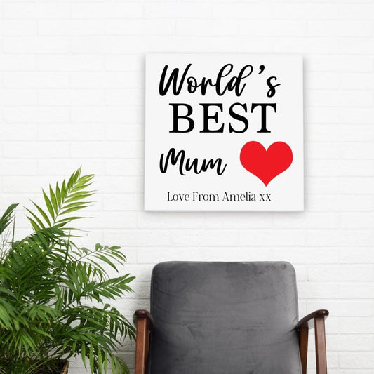 World's Best Personalised Canvas