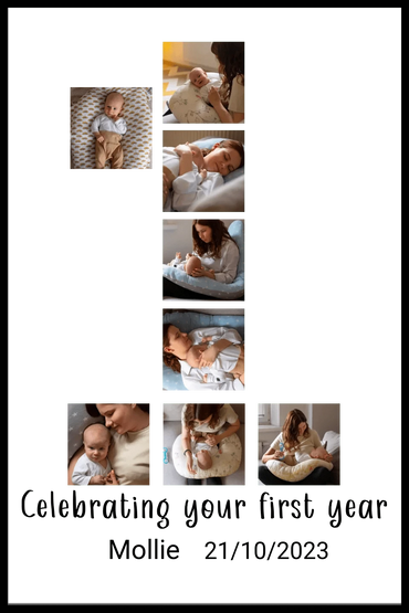 Celebrating Your First Year Photo Framed Print
