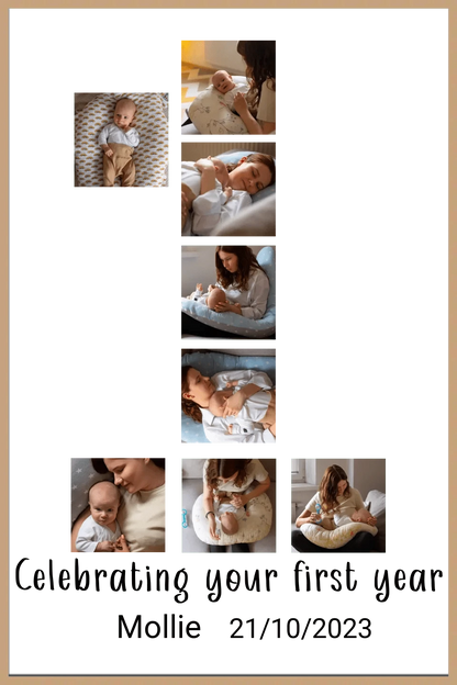 Celebrating Your First Year Photo Framed Print