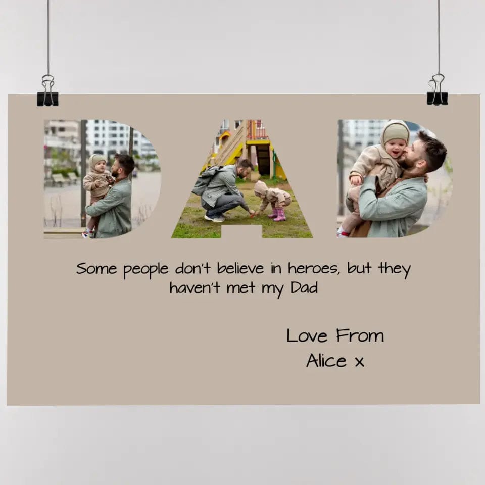 Dad Photo Upload Poster