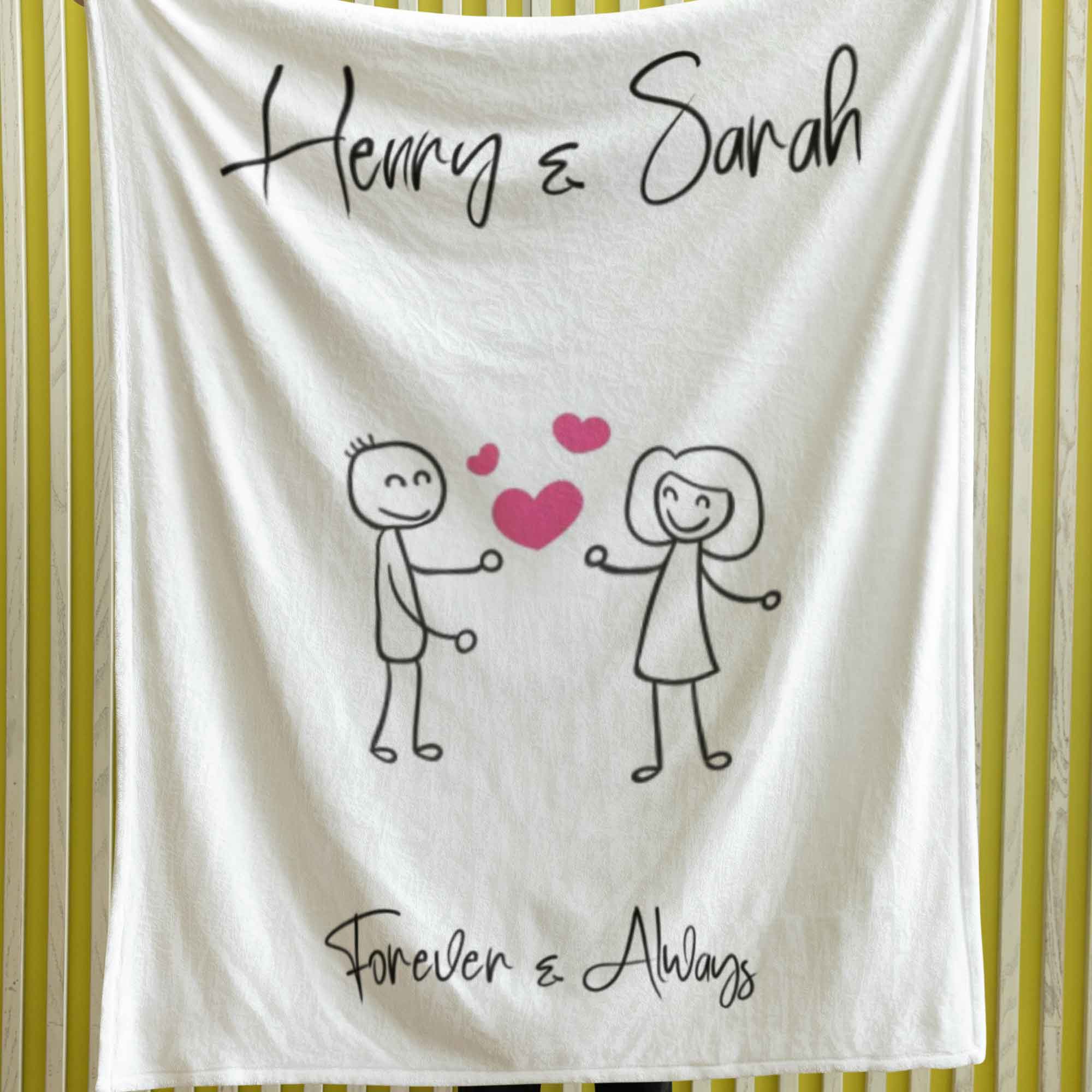 Forever & Always Personalised Blanket