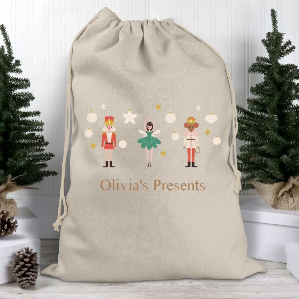 Nutcracker Personalised Santa Sack