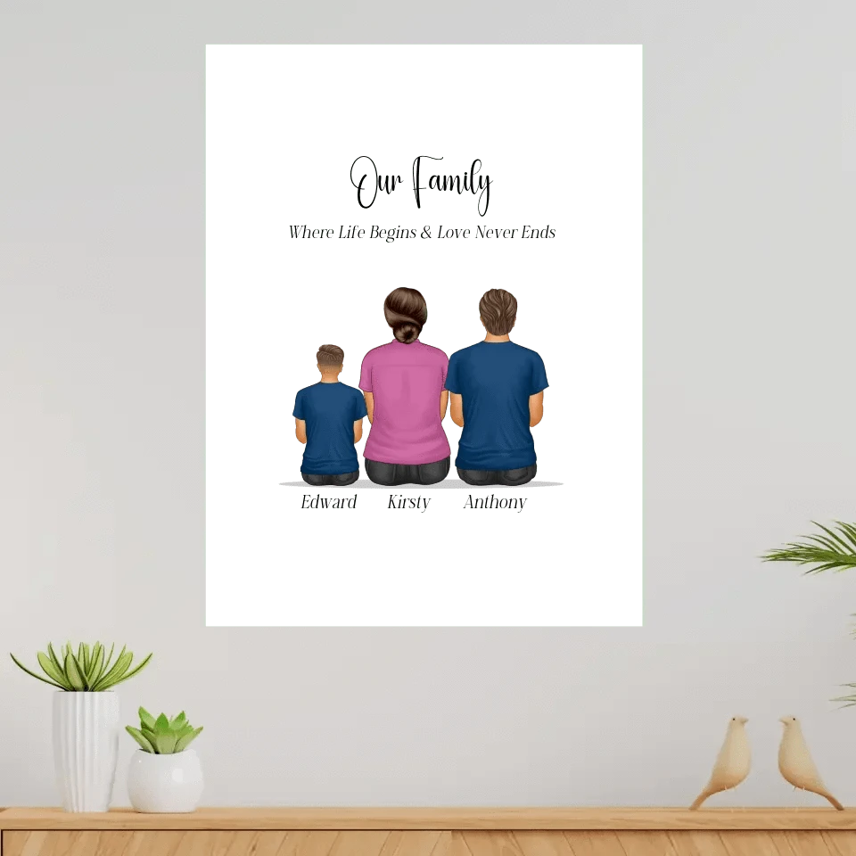 Our Family Personalised Canvas Print