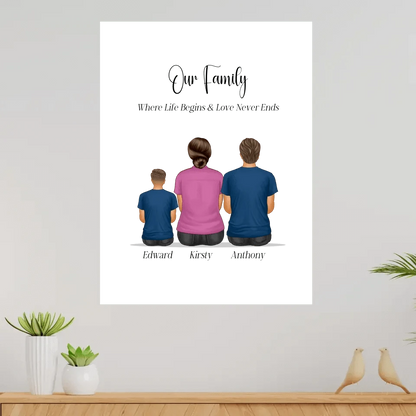 Our Family Personalised Canvas Print