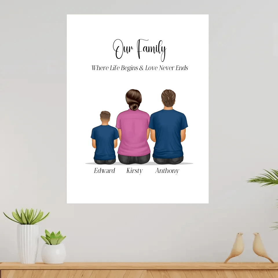 Our Family Personalised Canvas Print