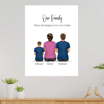 Our Family Personalised Canvas Print