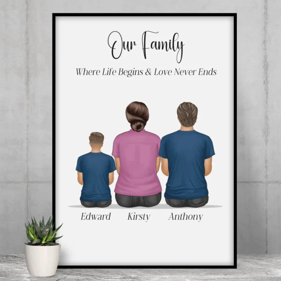 Our Family Personalised Framed Print