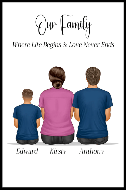 Our Family Personalised Framed Print