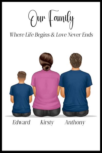 Our Family Personalised Framed Print