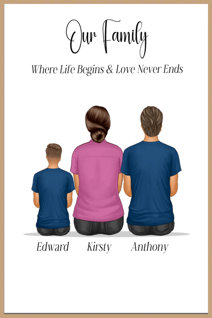 Our Family Personalised Framed Print