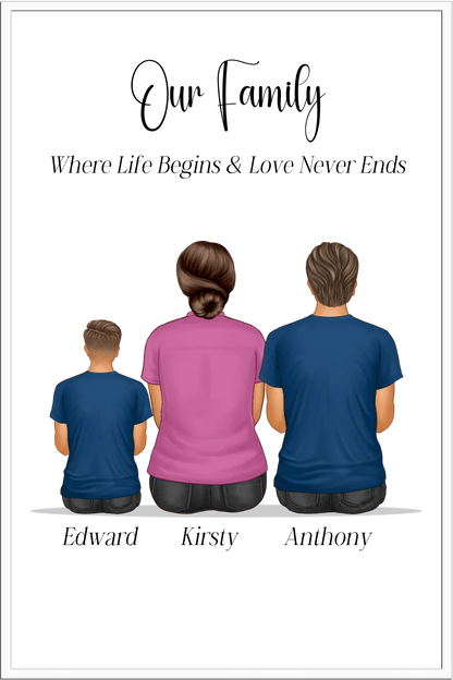 Our Family Personalised Framed Print