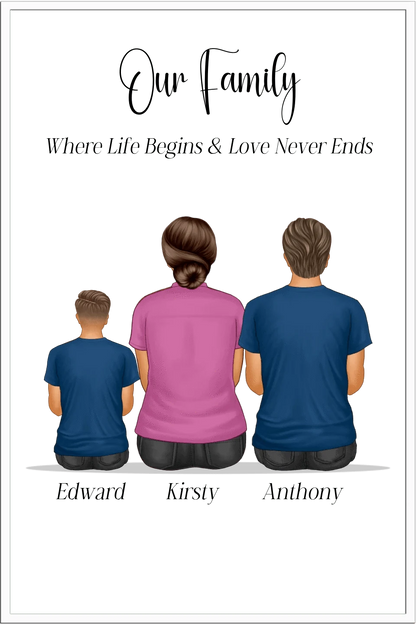 Our Family Personalised Framed Print