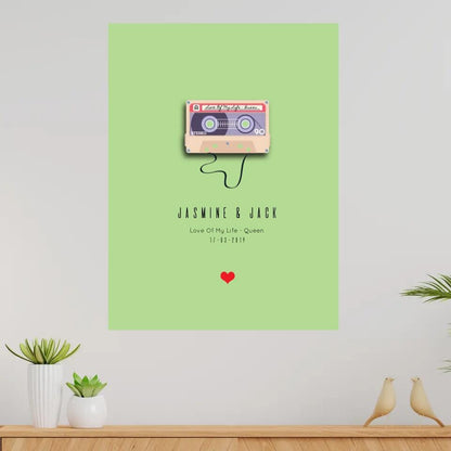 Personalised Mix Tape Canvas