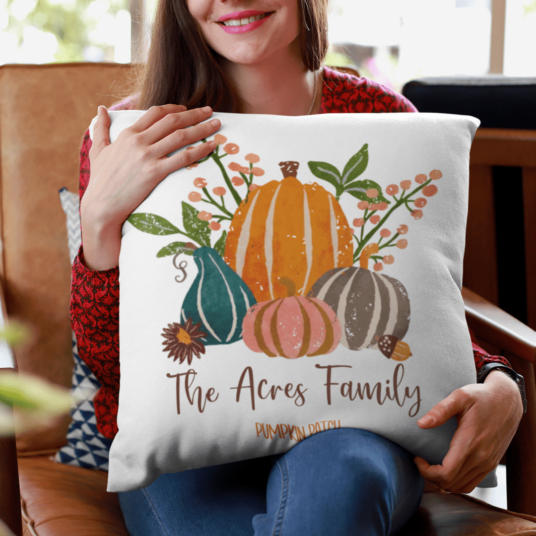 Pumpkin Patch Personalised Cushion