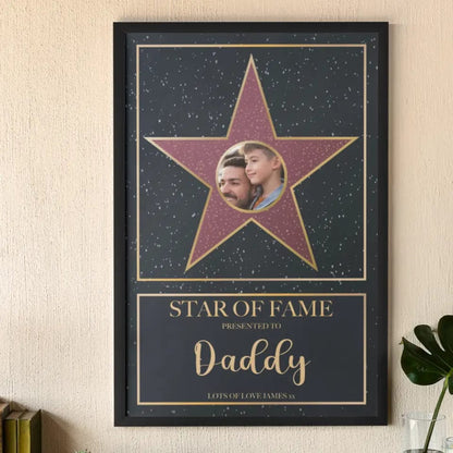 Star of Fame Framed Print