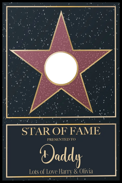 Star of Fame Framed Print