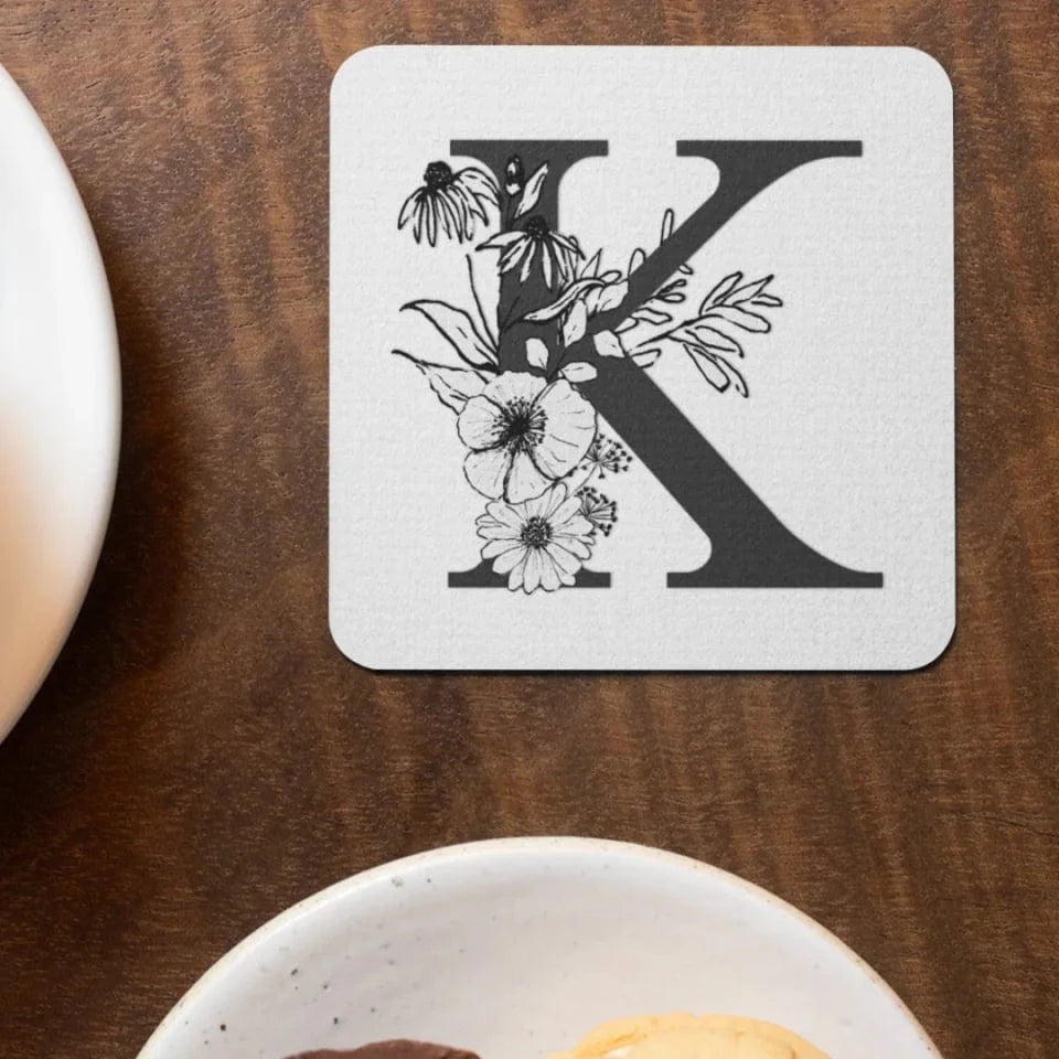 Wildflower Initial Coaster