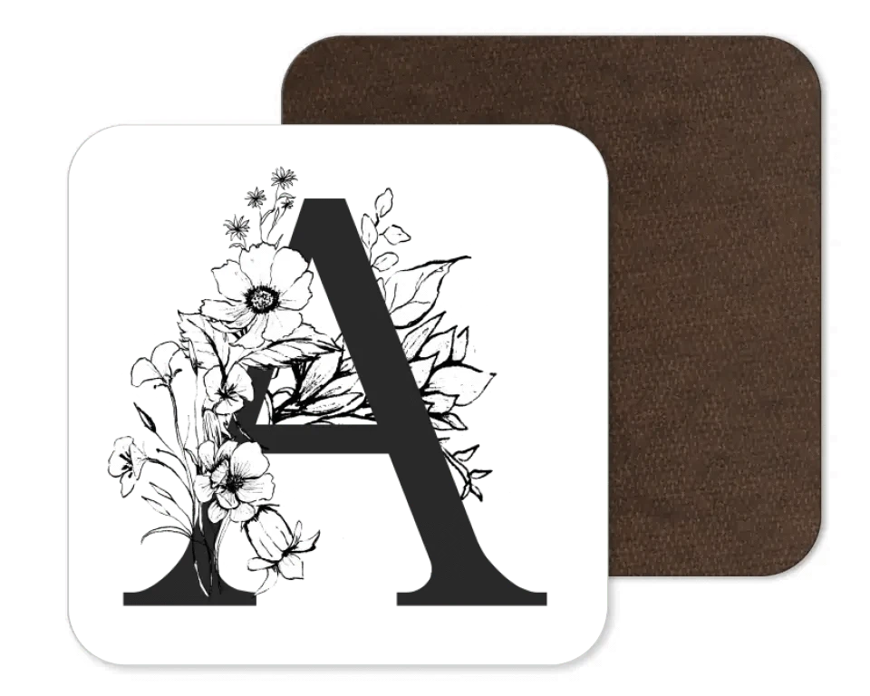 Wildflower Initial Coaster