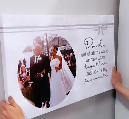 My Favourite Walk Personalised Canvas Print